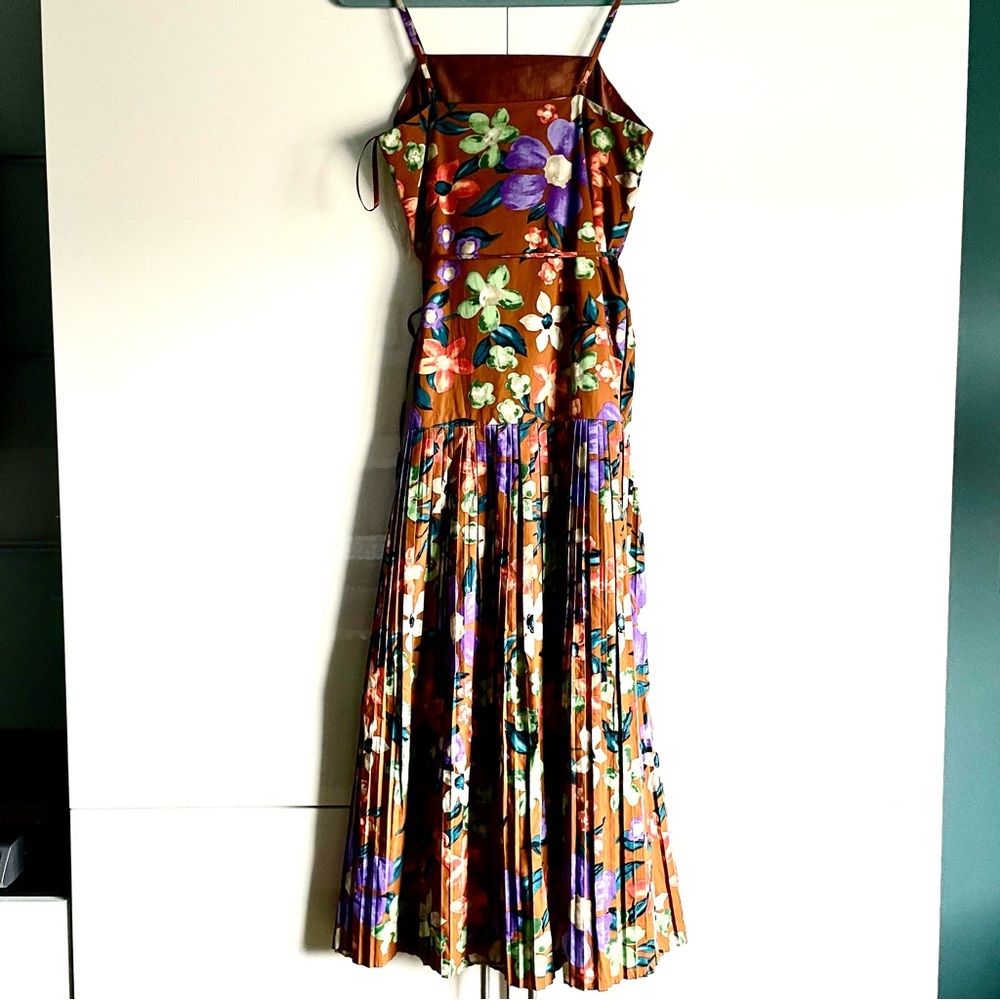 Current Air Floral Pleated Skirt Maxi Dress Size S NWT - Picture 5 of 14